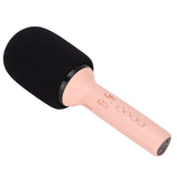 Bluetooth Karaoke Mic Multi Functional Portable Handheld Wireless Speaker Microphone with LED Light for PC Smartphone Home Party