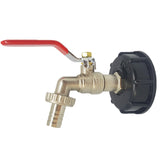 S60X6 Assembled Fuel Snap On Garden Tank Tap Water Oil Fine Flow IBC Adapter Connector Brass Thread With 1/2" Hose