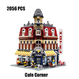 MOC 2734pcs City Streetview series The brickstive Modern Library Model Building Blocks Bricks Kids Toys Gifts Christmas gifts