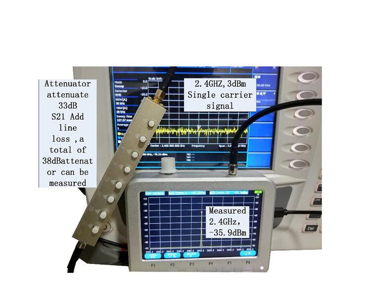 XT-127 Portable Spectrum Analyzer Signal Frequency Measuring Instrumen ...