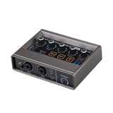 Professional Recording Sound Card DSP Reverb AD Converter 48v Computer Mobile Phone K Singing Card Q16