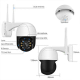 PTZ Wifi IP Camera 2MP/3MP/5MP Wireless Outdoor Security CCTV Camera Humanoid Tracking Two Way Audio Motion Alert