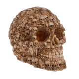 Resin Simulation Head Bone Skull Shape Terrarium Reptile Hide Cave Aquarium Fish Tank Landscape Decor Ornament