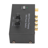 Phono Preamp Professional Low Noise Operation Record Player Preamplifier with DC 12V Adapter EU Plug 100-240V