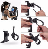 Treadmill Tablet Stand Flexible Buckle Mount Holder Indoor Gym Handlebar on Exercise Bikes Mobile Phone Bracket for iPad iPhone