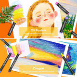 Art Painting Supplies 150 Piece Deluxe Art Set for Adults and Kids, Drawing Painting Kit in Wooden Box