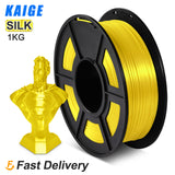 KAIGE PLA SILK Sublimation Filament 1KG 1.75MM Tolerance -/+0.02MM 3D Printer Silk Effect Refills Biodegradable Spool Material