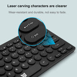 Slim Wired Keyboard Protable Mini Ergonomic Keyboard with Multimedia Keys For Notebook Laptop Mac Desktop PC Computer All-in-one