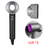 220V Leafless Professional Hair Dryer 1600W High Speed Hairdryer Temeperature Control Salon Dryer Wind Negative Ionic Blow Dryer