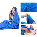 1pc Portable Fleece Sleeping Bag Liner Lightweight Tent Bed For Outdoor Hiking Backpacking Tent Bed Travel Warm Camping Blanket