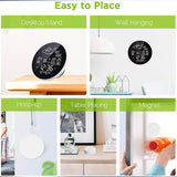 For Tuya Wifi Smart Weather Station with Clock Temperature &amp; Humidity Meter Large Color Screen Weather Clock Temp Humidity Gauge
