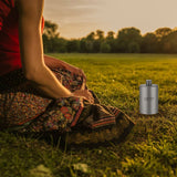 Lixada Titanium Wine Flask 200ml Lightweight Outdoor Portable Alcohol Drink Bottle Pot for Travel Camping Backpacking