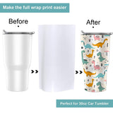 8X12 Inch Sublimation Shrink Wrap Sleeves, 60 Pcs White Sublimation Shrink Wrap For Tumblers, Mugs, Cups And More
