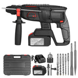 21V Brushless Heavy Duty 4 Function Rotary Hammer Drill 1 Inch SDS-plus Adjustable Grip 980 RPM Cordless Drill Demolition Kit