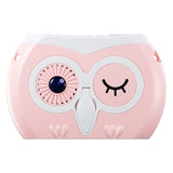 Cartoon Owl Fan for Outdoor Personal Necklace Fan Rechargeable Cordless Fan 3 Speeds
