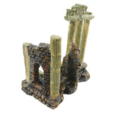 Fish Tank Decoration Aquarium Landscaping Home Furnishings Resin Crafts European Aolid Retro Relics Roman Columns Decoration