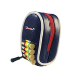 1 Pcs Mini Zipper Golf Ball Bag Portable Golf Ball Double Bag Holds 2 balls with Carabiner and Golf Tee Ball Stud Golf Accessory