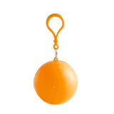 Convenient Portable Rain Ponchos Ball for Adults Disposable  Thick Emergency Waterproof Raincoat Colorful Poncho with Hook