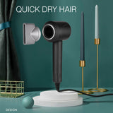 220V Leafless Professional Hair Dryer 1600W High Speed Hairdryer Temeperature Control Salon Dryer Wind Negative Ionic Blow Dryer