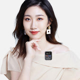 Wireless Clip-on Microphone Condenser Mic Transmitter &amp; Receiver with One Button Turn On &amp; Automatic Pairing Function