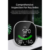 3 in 1 Air Quality Monitor Digital Display CO2 Temperature Humidity Tester USB Rechargeable Indoor Infrared Carbon Dioxide Meter