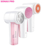 SONAX PRO Electric 3 in 1 Lint Remover & Fabric Shaver, Small Home Stainless Portable Fuzz Remover for Fabric, Pet Hair