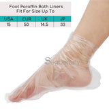 Segbeauty 200 Counts Disposable Plastic Hand Foot Covers Larger Thicker Bath Mitts Cover Paraffin Bath Wax SPA Therapy Booties