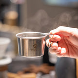 4pcs 160ml Stainless Steel Sierra Cups Outdoor Picnic Sierra Coffee Cup Set Tableware Kit Portable Camping Hiking Flatware