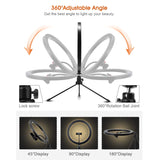 6.3 -10 Inch Selfie Ring Light Phone LED Camera Ring Lamp Photography USB Dimmable with Tripod Stand Holder for Makeup Youtube