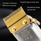 Professional cordless electric hair clipper full metal housing barber hair trimmer rechargeable haircut machine adjustable
