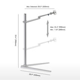 Laptop Floor Stand Height/angle Adjustable Cell Phone Sofa Holder Multifunction Tablet Bed Floor Stand Aluminum