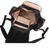 PU Leather Diaper Bag BackPack Large Capacity Mummy Maternity Nappy Bags Baby Stroller Storage Bag Waterproof Nursing Bag