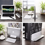 Aluminum Vertical Laptop Stand Thickness Adjustable Desktop Notebooks Holder