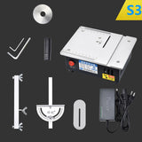 S3 Mini Table Saw Woodworking Electric Small Bench Saw Handmade DIY Hobby Model Crafts Cutting Tool 775 Motor 96W 63mm