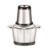 2 Speeds 250W Stainless Steel 2L Capacity Electric Chopper Meat Grinder Mincer Food Processor Slicer,EU Plug