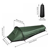 New Ultralight Tent Backpacking Camping Tent Single Person Outdoor Tent Sleeping Bag Larger Space Waterproof Sleeping Bag Cover