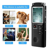 1536kbps Digital Voice Recorder Audio Sound Recorder MP3 Player Lossless Noise Reduction Long Distance Stereo Dictaphone