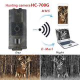 HC-700G Trail Camera Game Hunting Wild Mini Night Vision MMS Solar 16MP 940nm Trap Photo 3G WCDMA CDMA 2G GSM