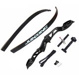 63 Inch Recurve Bow 18-34 Lbs Hunting Bow Outdoor Sport Recurve Bow Archery Hunting Shooting Section Divided Left or Right Hands