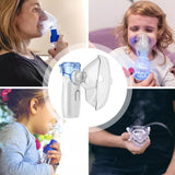 Handheld Portable Inhale Humidifier Ultrasonic Atomizer Silent Nebulizer Children Adult Steaming Skin Face Care Tool
