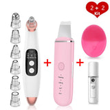 Electric Blackhead Remover Vacuum Face Ance Pore Cleaner Ultrasonic Skin Scrubber Pimple Black Head Suction Facial Washing Brush