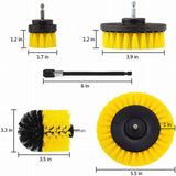 5 /3Pcs Electric Drill-Brush Kit Power Scrubber Brush For Carpet Bathroom Surface Tub Furniture Shower Tile Tires Cleaning Tools