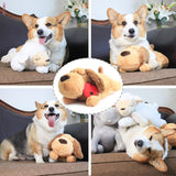 Heartbeat Dog Toy for Separation Anxiety Sleep Aid Soft Plush Sleeping Buddy Dogs Hippopotamus Stress Relief for Barking