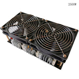 1800W 2500W ZVS Induction Heater Induction Heating PCB Board Heating Machine Melted Metal + Coil+ Crucible+Pump+Power Supply