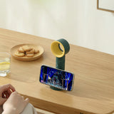Portable Bladeless Fan Cordless Handheld USB Rechargeable Cooling Fan Summer Mini Air Cooler 3 Speed Level Leafless Desktop Fan