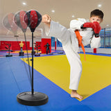 Vertical Boxing Pressure Ball Adjustable Reaction Force Vent Ball With Gloves Base Rod Group Indoor And Outdoor Training