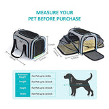 Pet Dog Cat Carrier Bag Expandable Foldable for Cat Puppy Portable Travel Carrying Reflective Tote Bag Handbag Pet Accessories