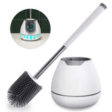 Rubber Head Frame Cleaning Brush For Bathroom Wall-mounted Household Floor Cleaning Bathroom Accessories Toilet Brush Holder