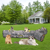 2022 New  Collapsible Tunnel Tube Pet Toys 59" Length Cat Play Tunnel Large Durable Hideaway for Ferret Rat Sugar Glider Rabbit