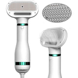 Portable Dog Dryer 2-In-1Hair Dryer for Dogs Adjust Temperature Low Noise Pet Dryer Dog Grooming Comb Fur Blower